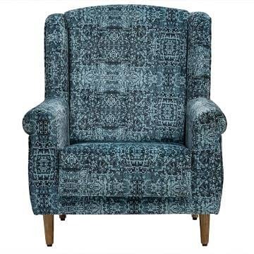 Werfo Tropical Wing Chair - Printed Fabric Clarise - 33.46 x 27.95 x 41