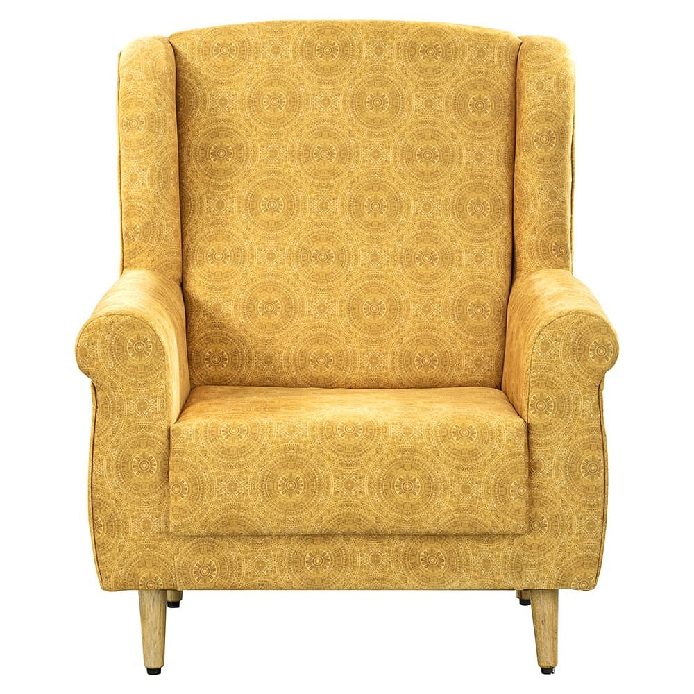 werfo Tropical Wing Chair - Printed Fabric Paula - 27.5