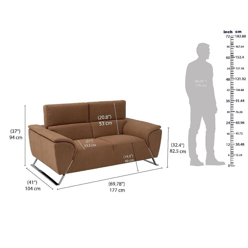 Werfo Magnus Sofa - Two Seater - L 1.77 m x W 1.04 m x H 94 cms