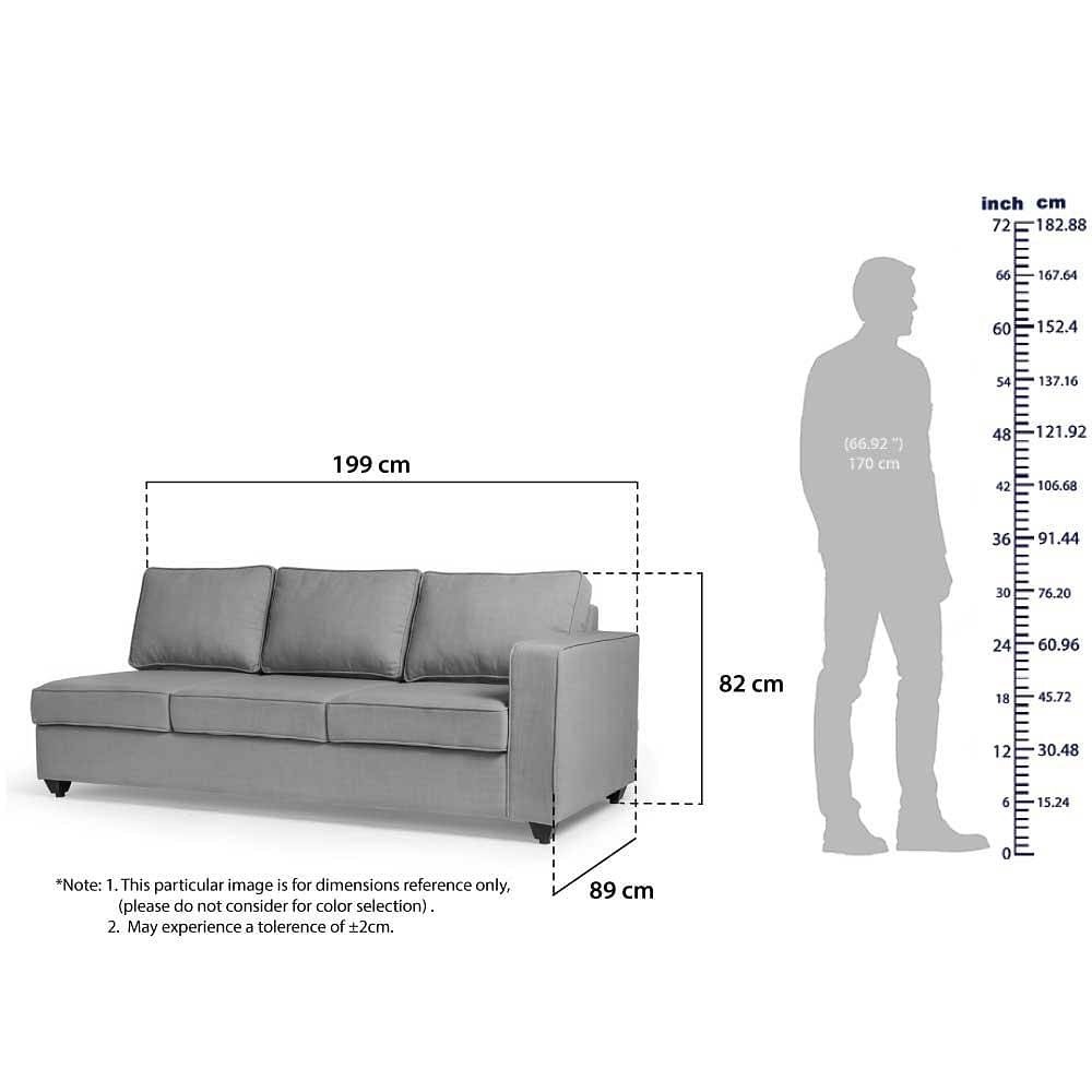 Werfo Napper L Shape Sofa Set (3 Seater + Right Aligned Chaise) Sectional, Without Storage, Set (3 Seater + Right Aligned Chaise), Cappuccino