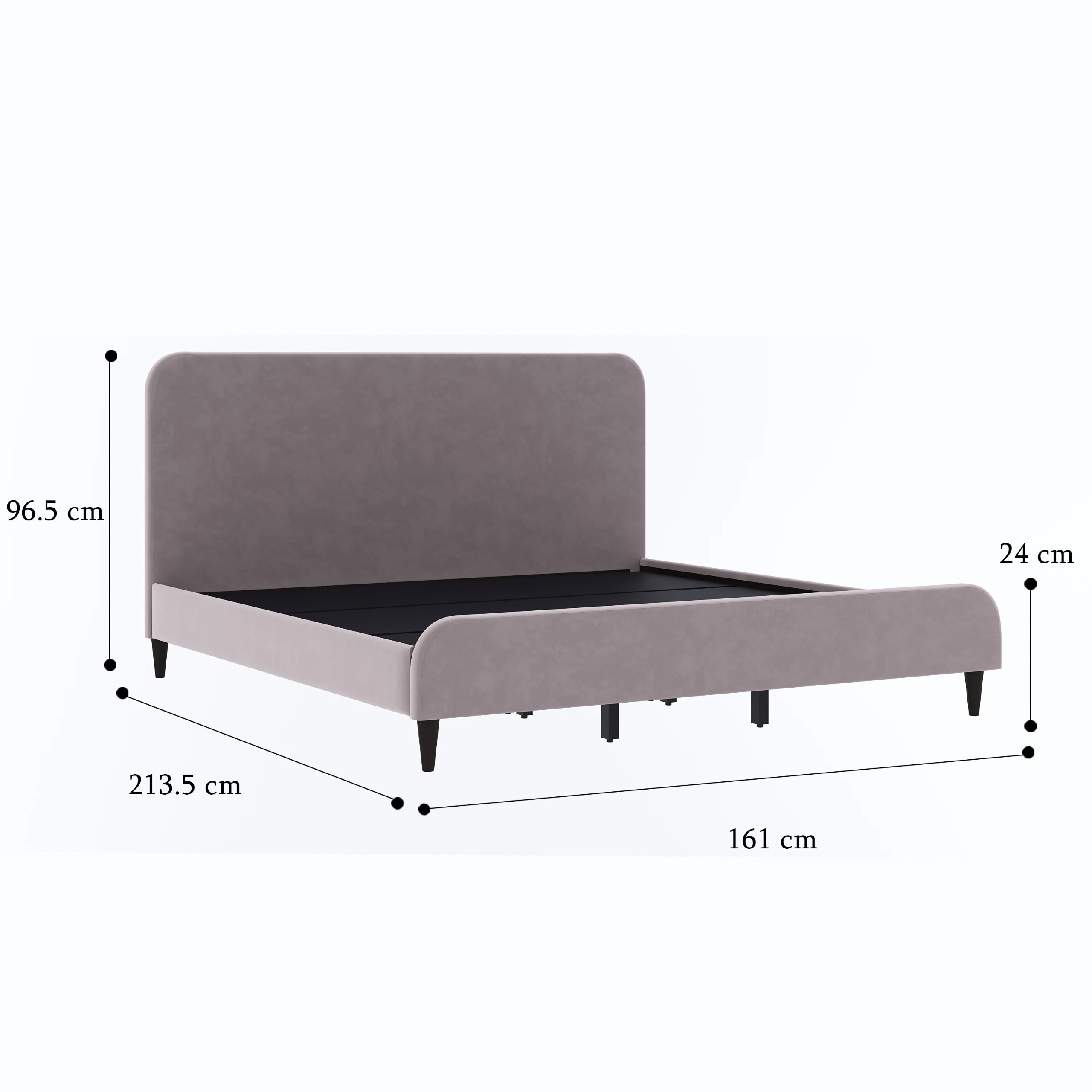 Werfo  Righte Upholstered Bed Frame  Queen size