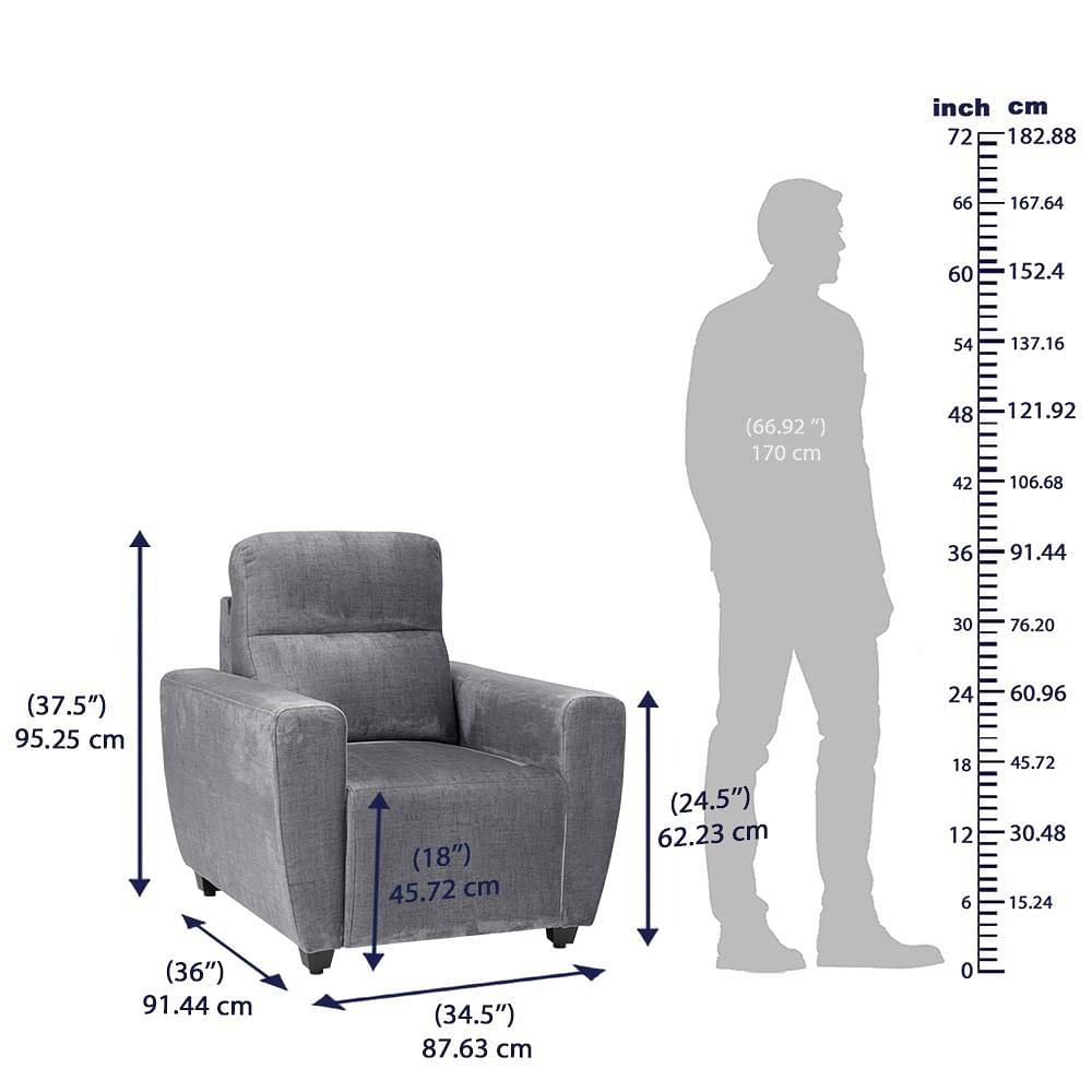 Werfo Milo Sofa Set - (3+1+1) Mosi Grey