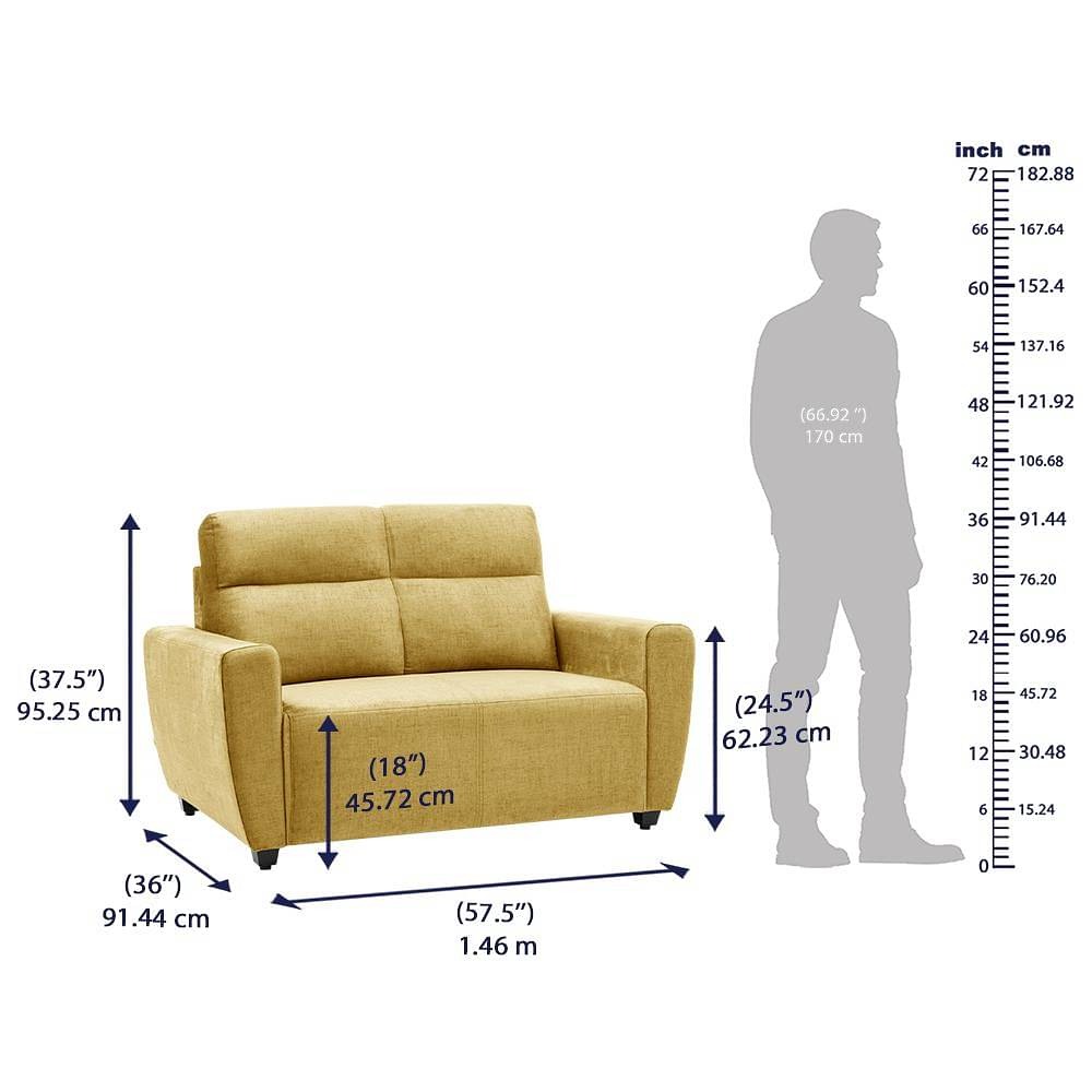 Werfo  Milo Sofa Set - (3+2) Yellow Mosi