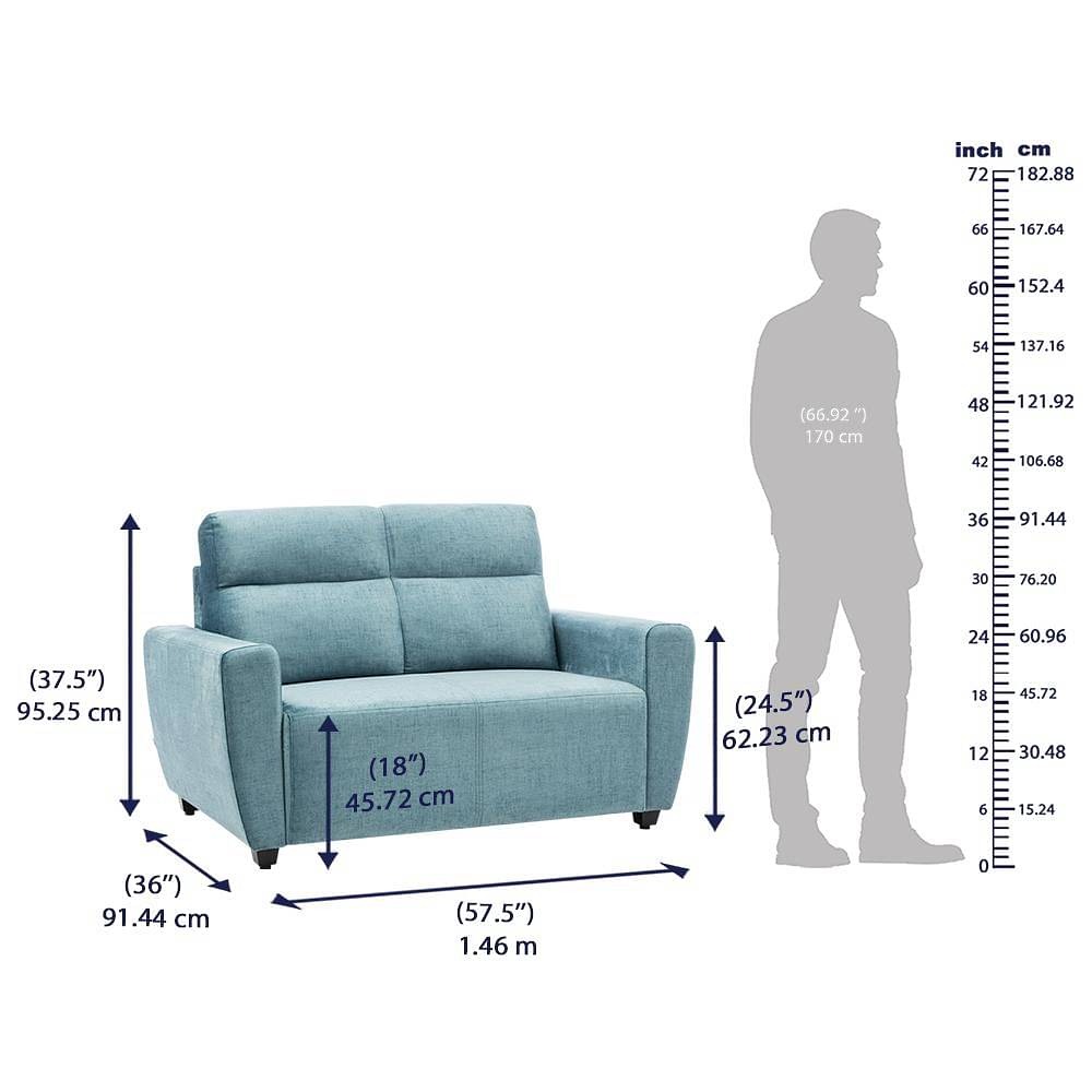 Werfo Milo Sofa Set - (3+2) Skybluww Mosic