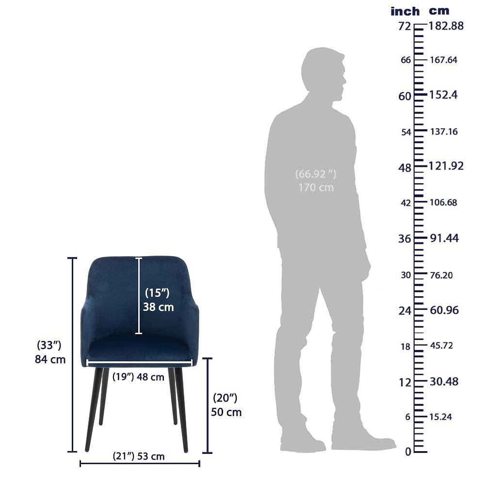 Werfo Das Lounge Chair - 21 x 21.25 x 33 inches