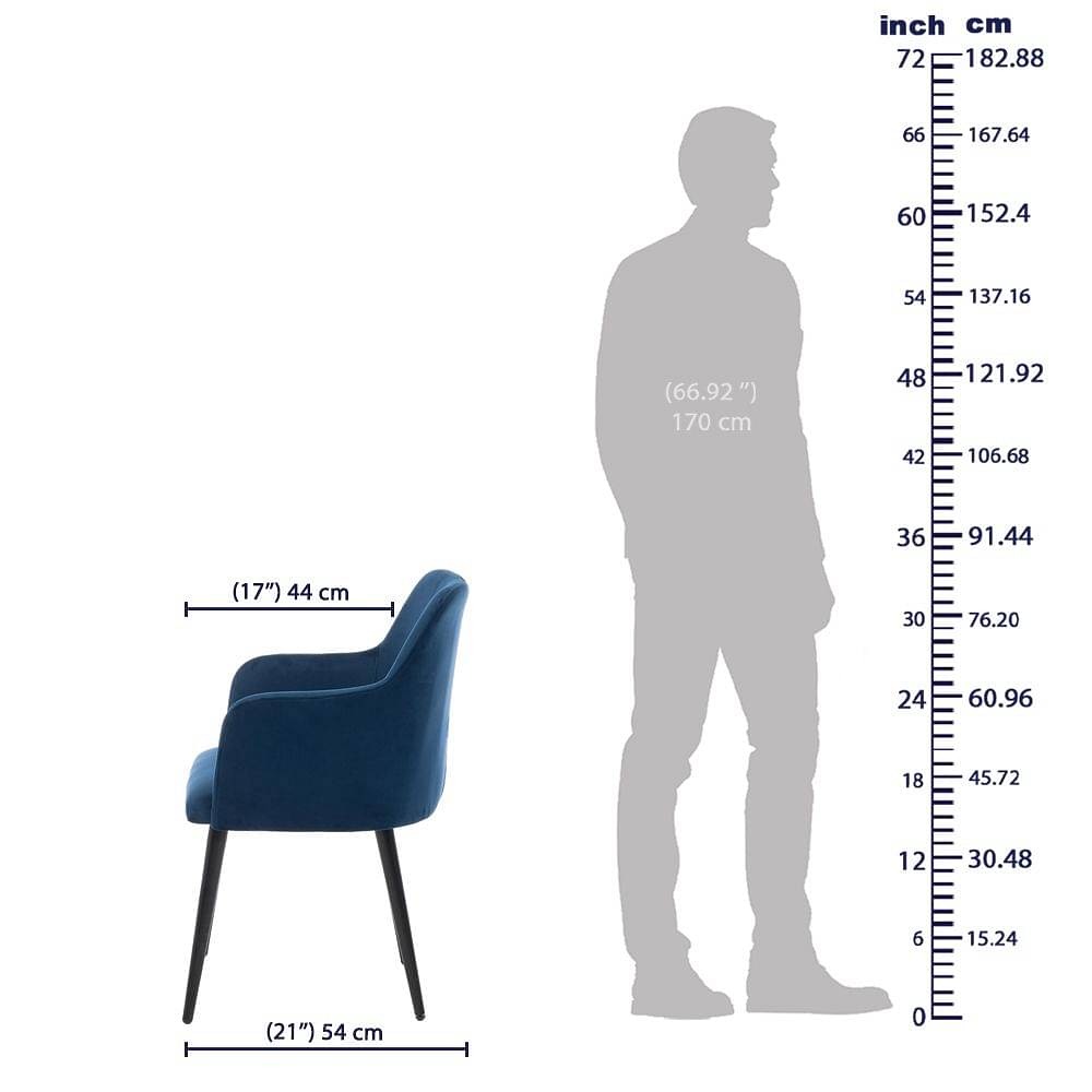 Werfo Das Lounge Chair - 21 x 21.25 x 33 inches