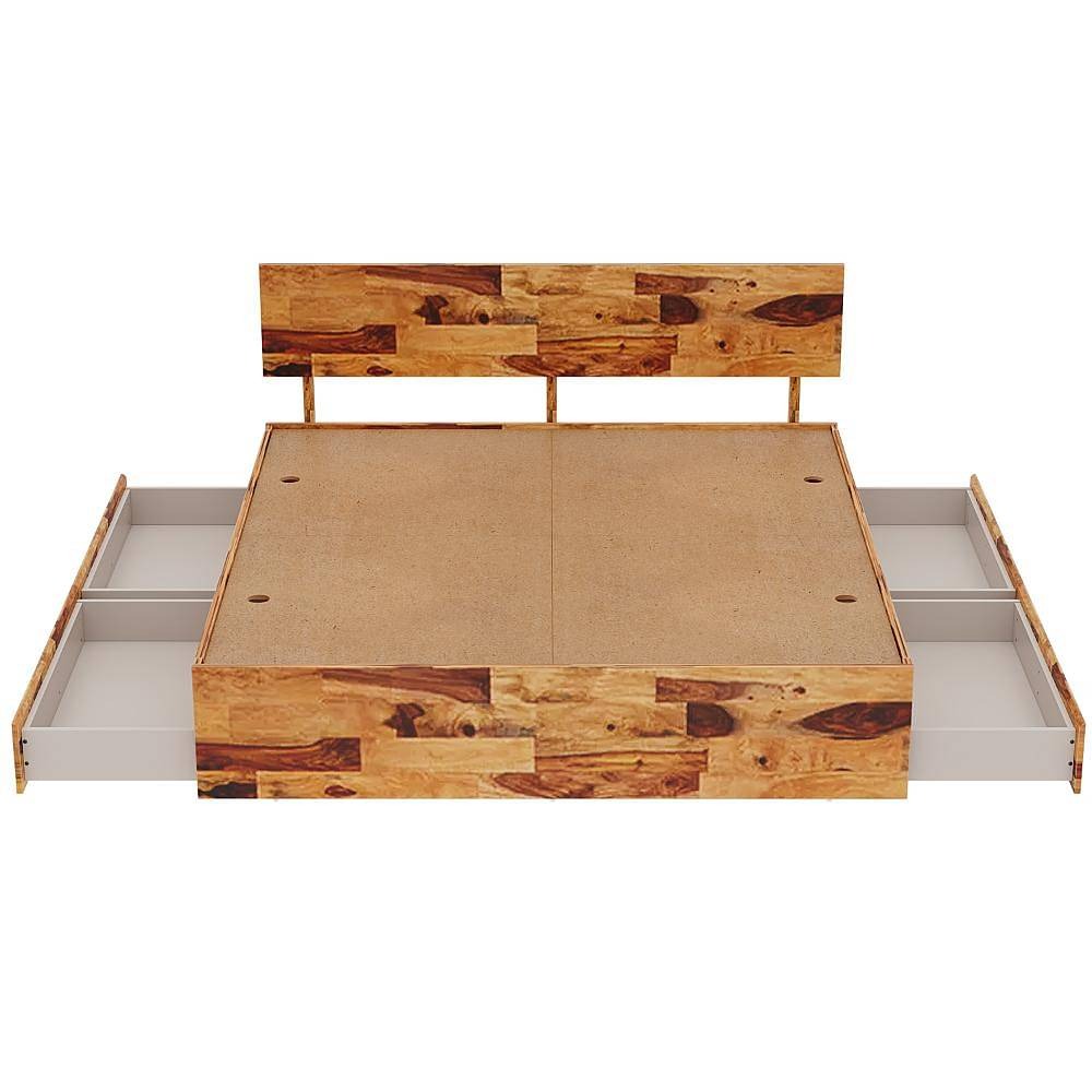 Werfo Mp King Side Storage Bed - 126, L 2.06 m x W 1.89 m x H 92.5 cm