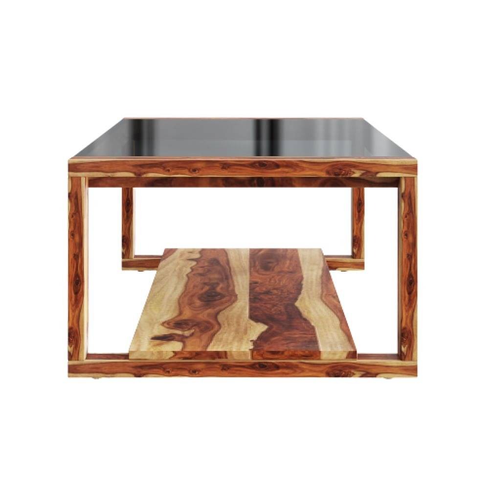 Werfo Timber Sheesham Wood Coffee Table - 36 inches x 24 inches x 14.9 inches