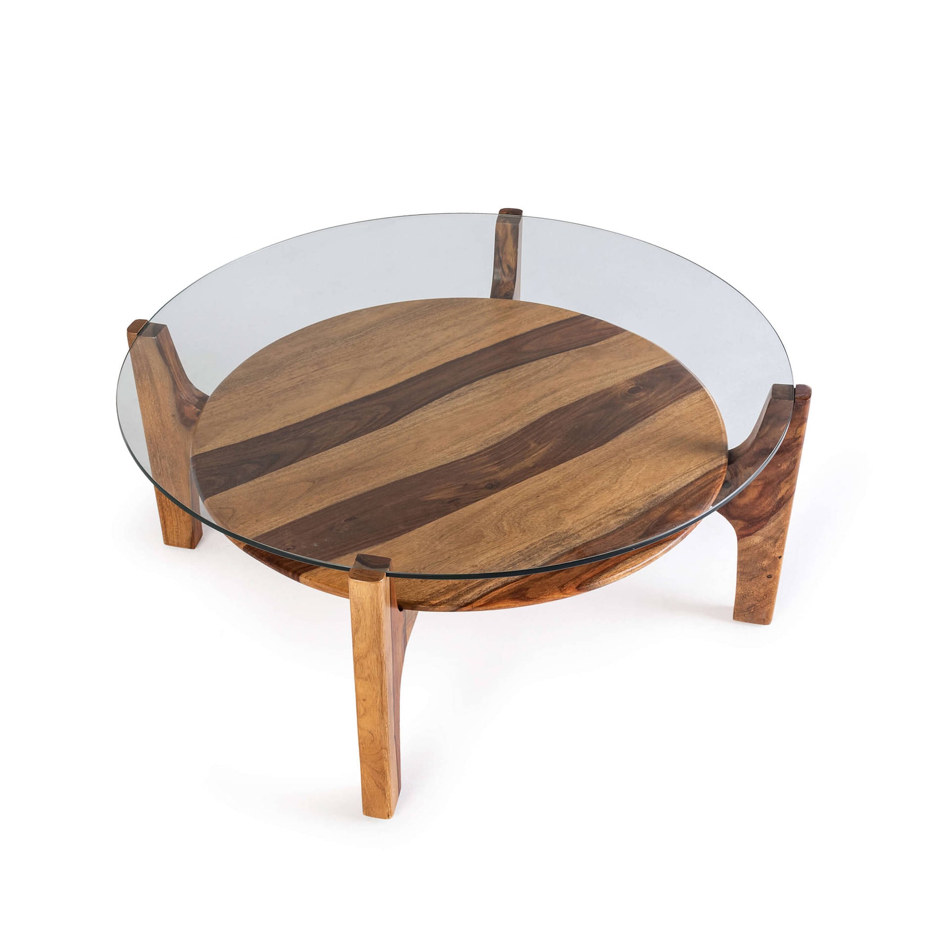 werfo Catering Sheesham Wood Coffee Table - 37.79 inches X 15.7 inches