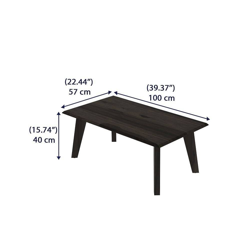 Werfo Cat Sheesham Wood Coffee Table - (39.29 x 22.36 x 15.66 inches