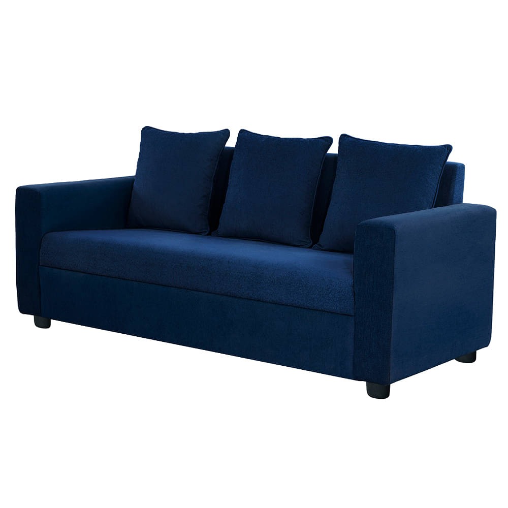 Werfo Solo Sofa - Three Seater Dark Blue - 71.5 x 30 x 32 inches