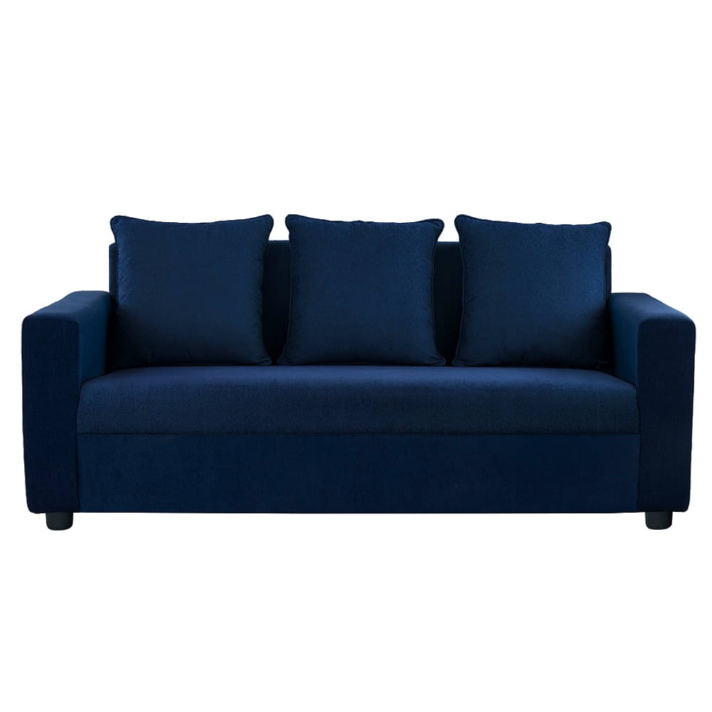 Werfo Solo Sofa - Three Seater Dark Blue - 71.5 x 30 x 32 inches