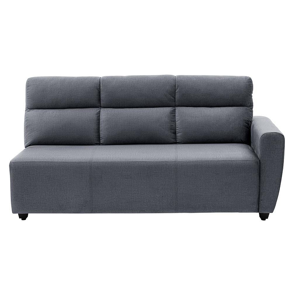 werfo Milo  L Shape Sofa Set (3 Seater + Left Aligned Chaise) Sectional, Set (3 Seater + Left Aligned Chaise), Charcoal Grey