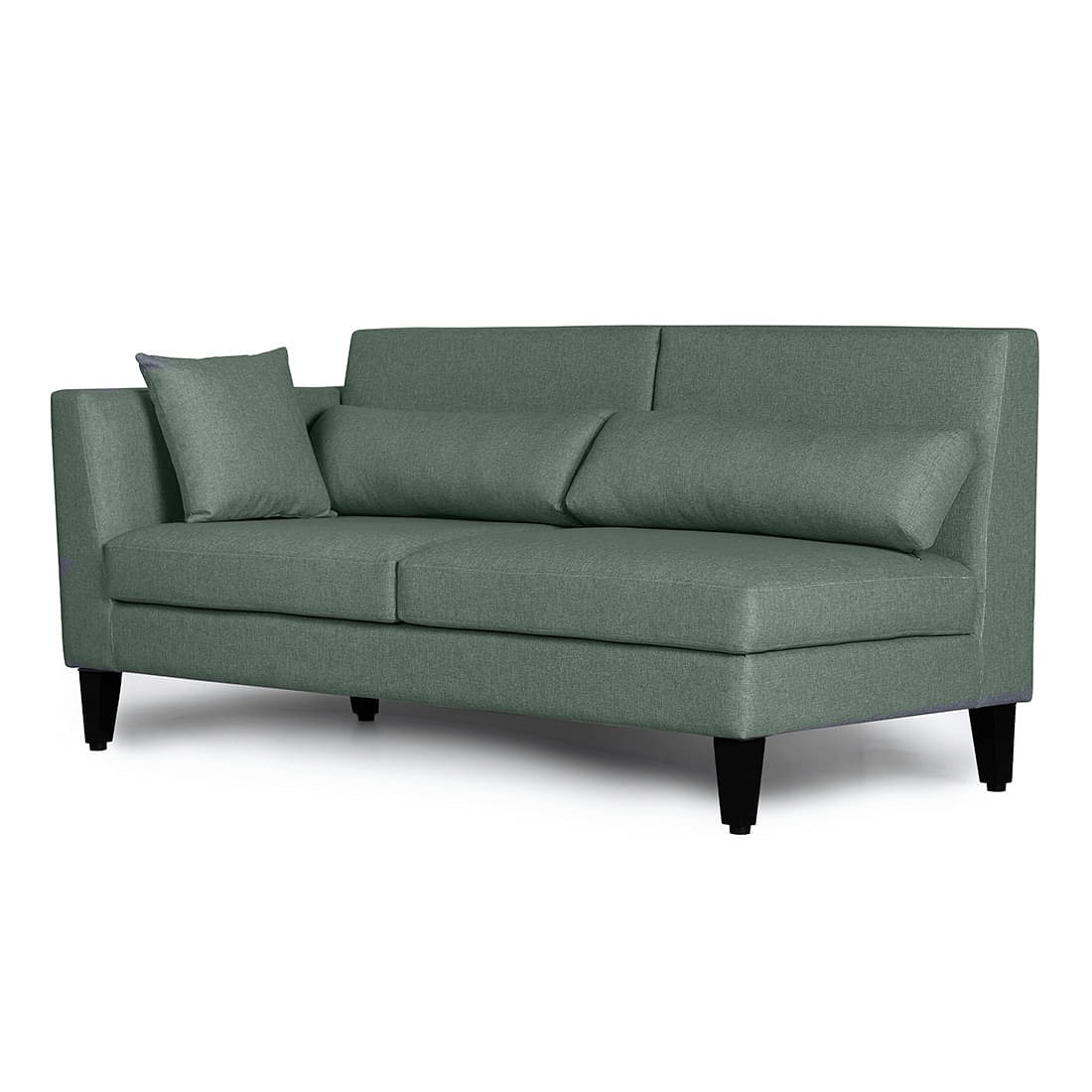 Werfo Lewis L Shape Sofa Set (3 Seater + Left Aligned Chaise) Omega Green