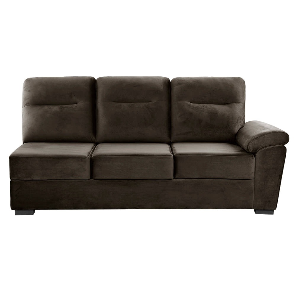werfo UL Model L - Shape Sofa Set (3 Seater + Left Aligned Chaise) - Velvet Stone