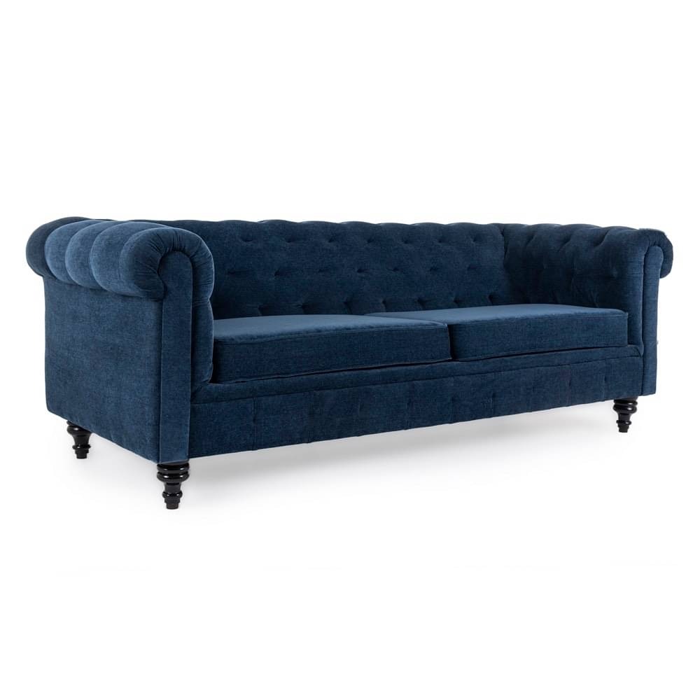 werfo Chester  Sofa - Three Seater Cobalt Blue