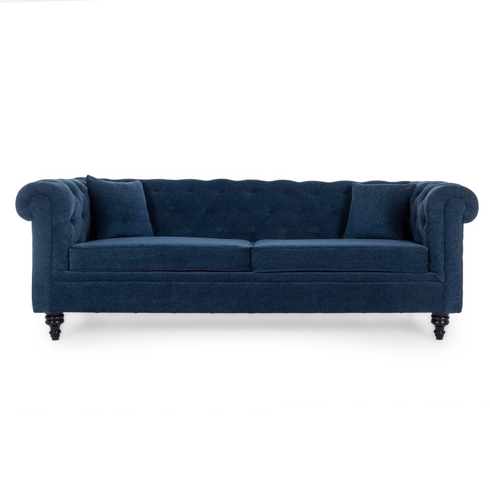 werfo Chester  Sofa - Three Seater Cobalt Blue