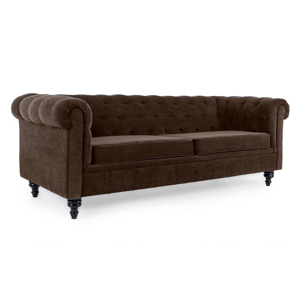 Werfo Chester Sofa - Three Seater Dark Earth