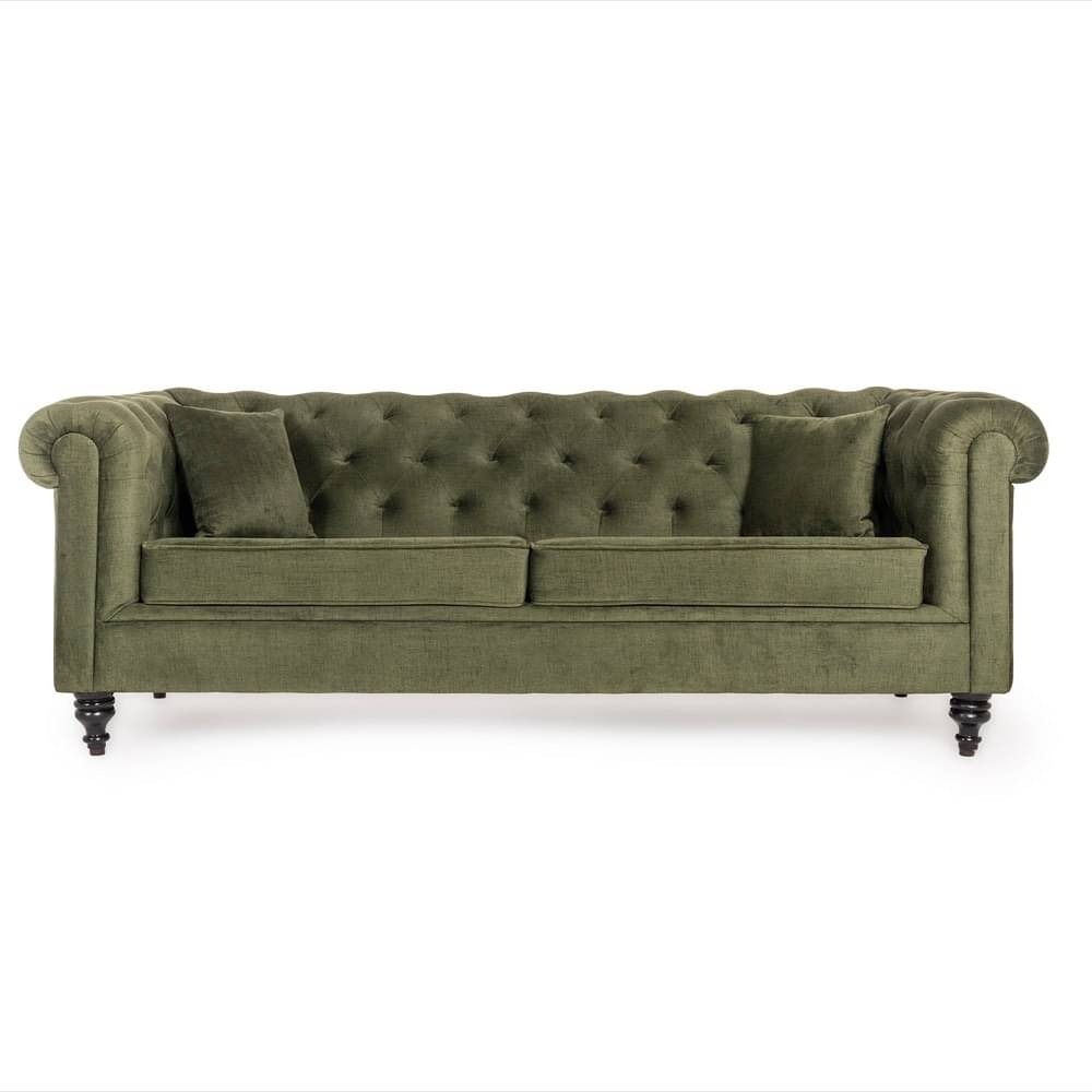 werfo Chester  Sofa - Three Seater Reflection Green
