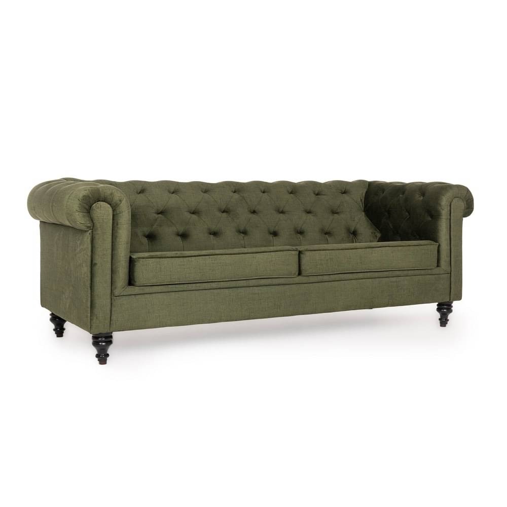 werfo Chester  Sofa - Three Seater Reflection Green
