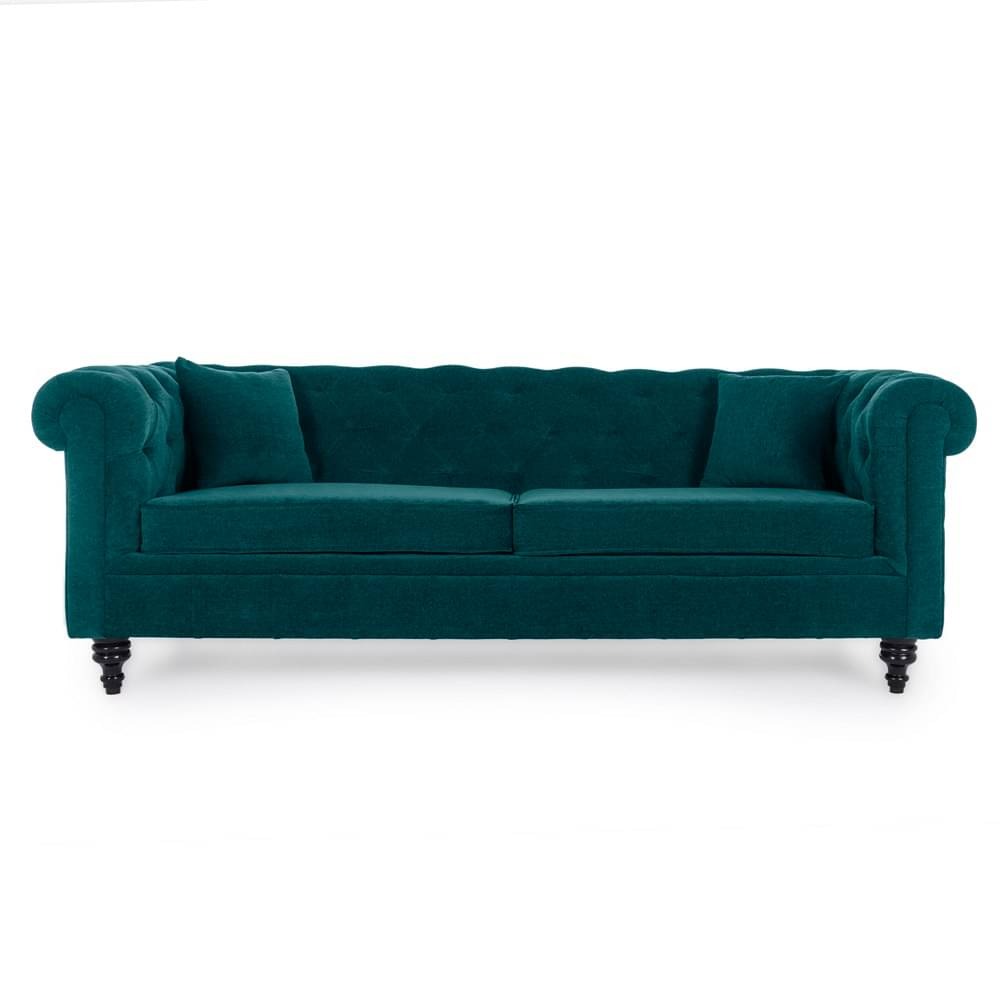 werfo Chester Sofa - Three Seater Malibu Green