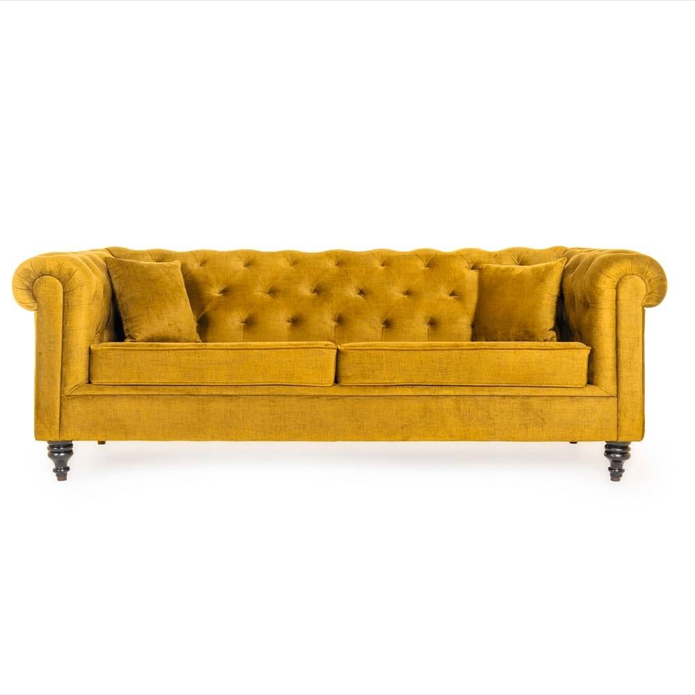 werfo Chester Sofa - Three Seater Reflection Yellow