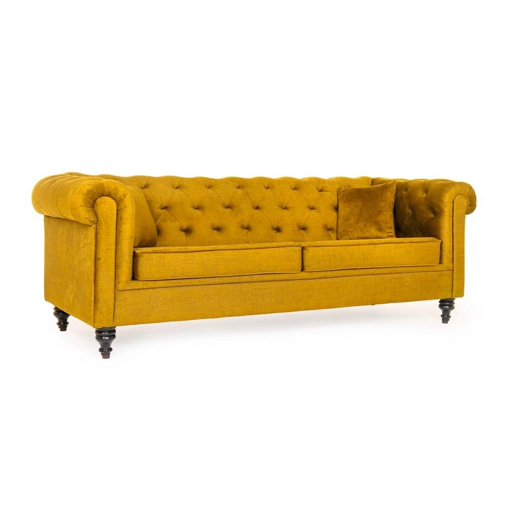 werfo Chester Sofa - Three Seater Reflection Yellow