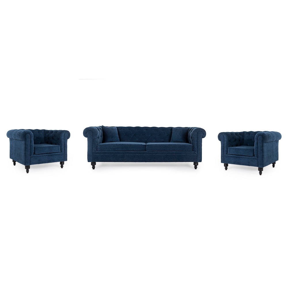 Werfo Chsester Sofa Set (3+1+1) Cobalt Blue