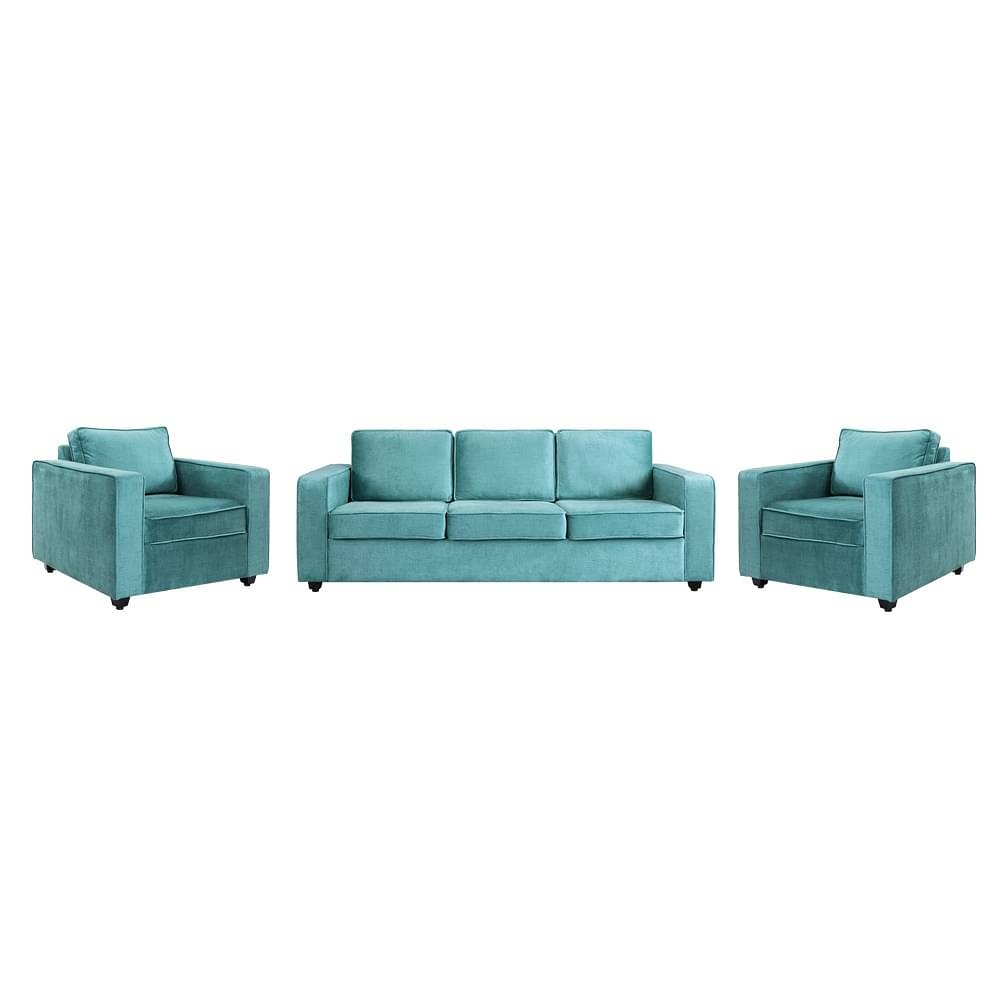 Werfo Apollo Sofa Set - (3+1+1) Reflection Aqua Blue