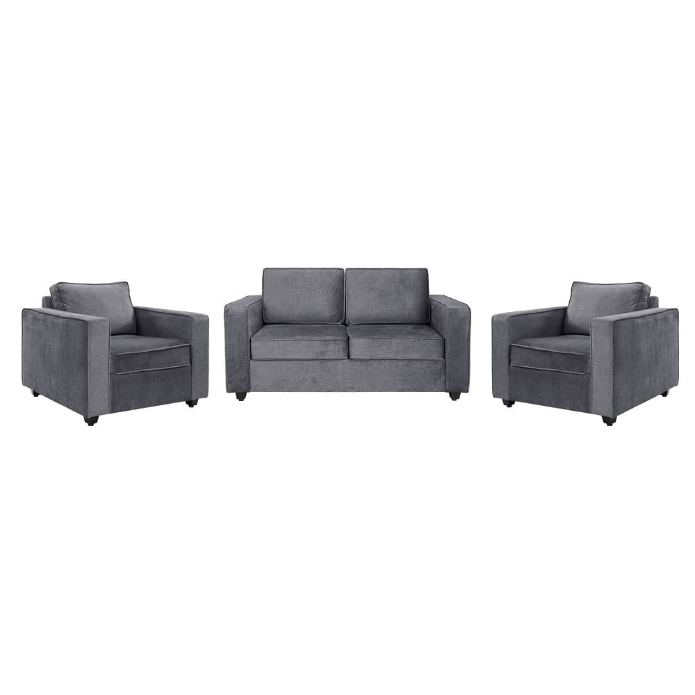 Werfo Apollo Sofa Set - (2+1+1) Reflection Charcoal Grey