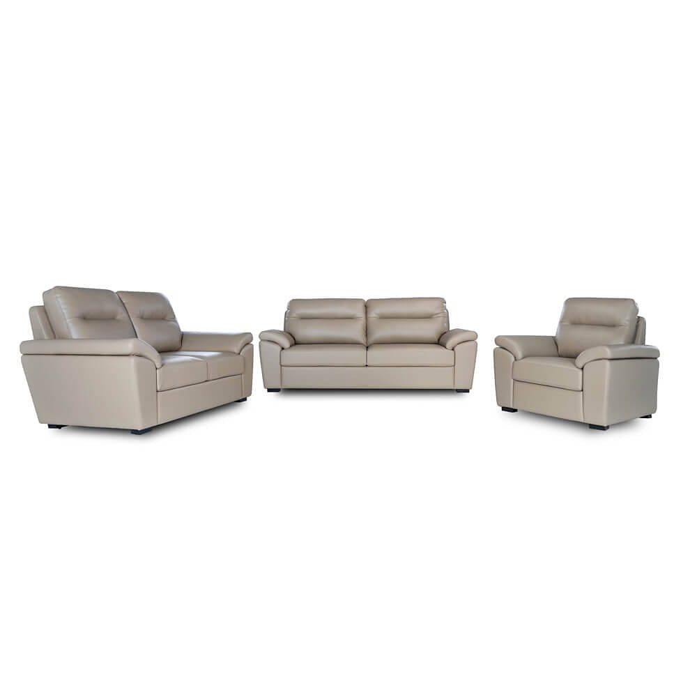 Werfo Ul Model Sofa Set (3+2+1) Leatherette Cappuccino