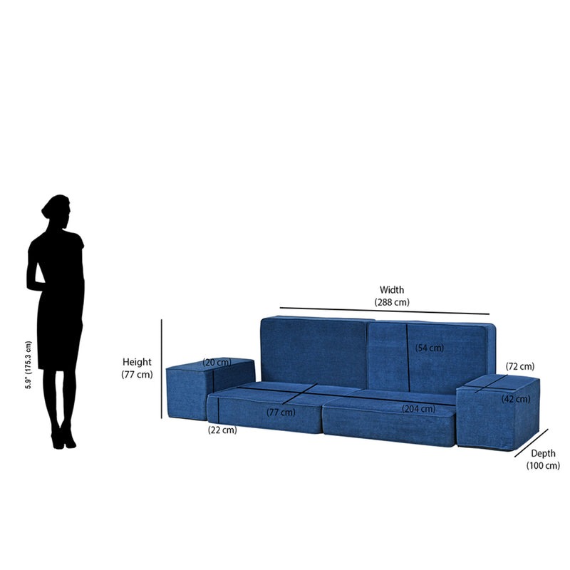 Werfo Bounce Sofa (Blue)