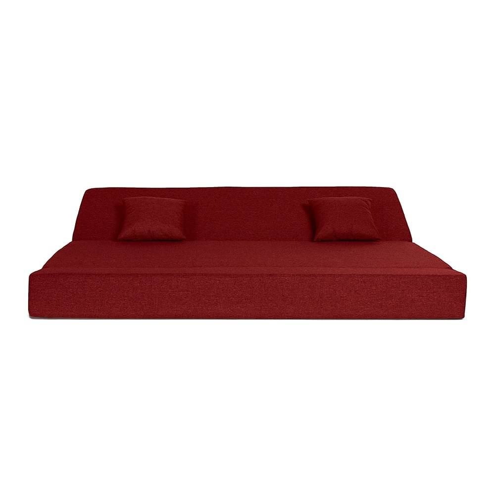 Werfo Zack Sofa cum Bed - Three Seater, Omega Rose