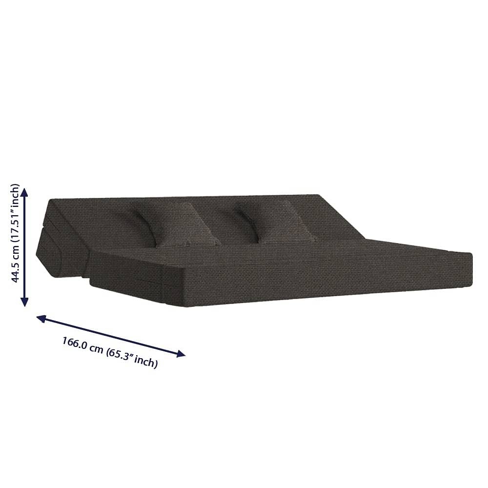 Werfo zack Sofa cum Bed - Three Seater, Omega Ash Grey