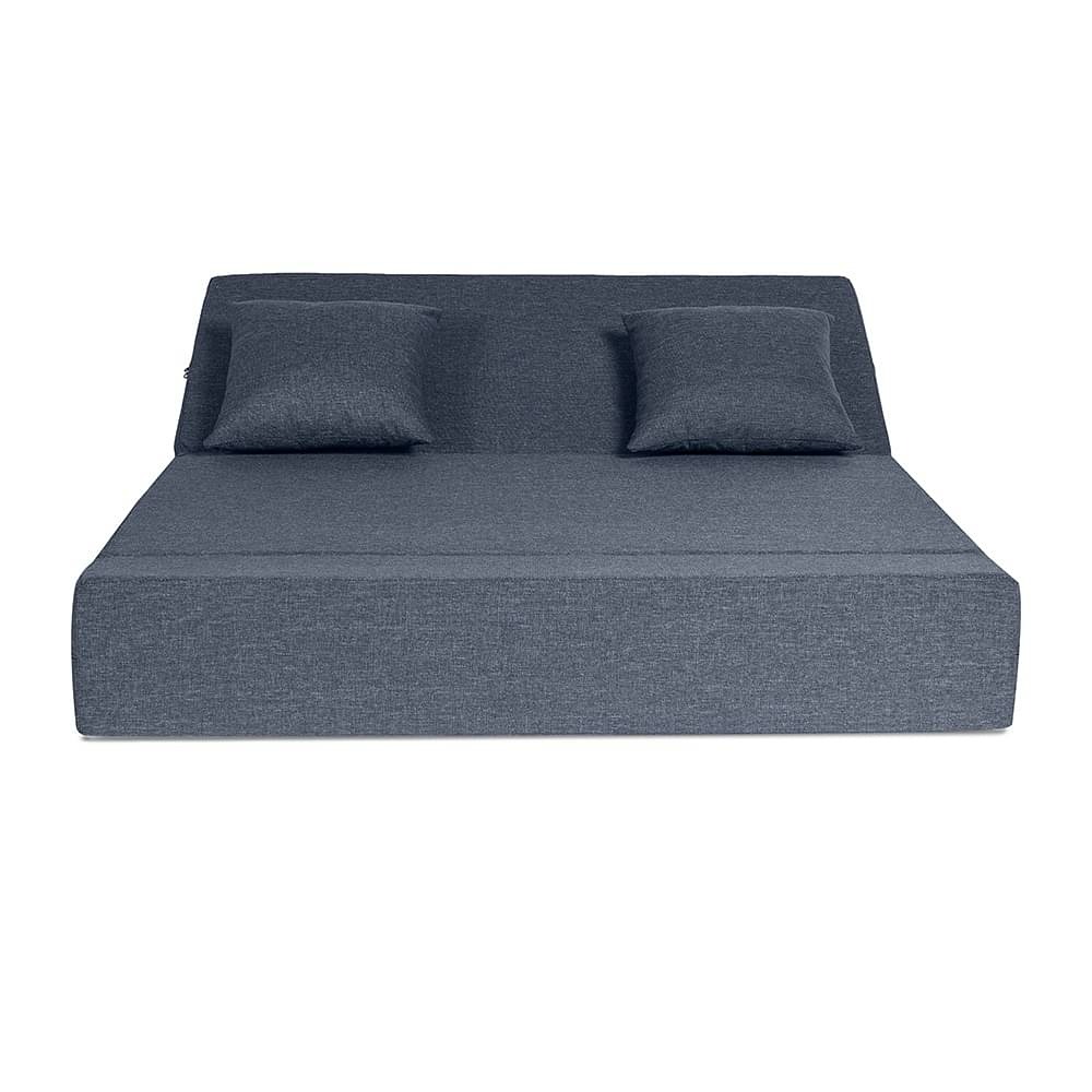 werfo Zack Sofa cum Bed - Two Seater, Omega Blue