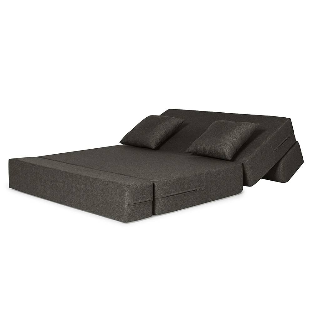 Werfo Zack Sofa cum Bed - Two Seater, Omega Grey
