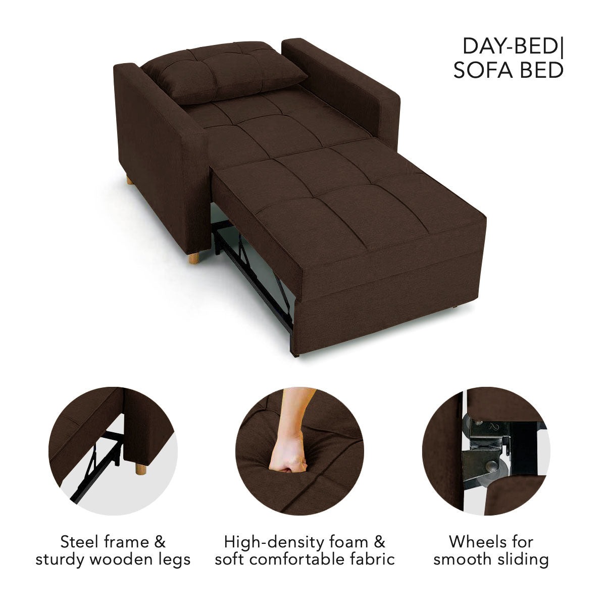 Werfo Derby Convertible Armchair | Lounger | Bed