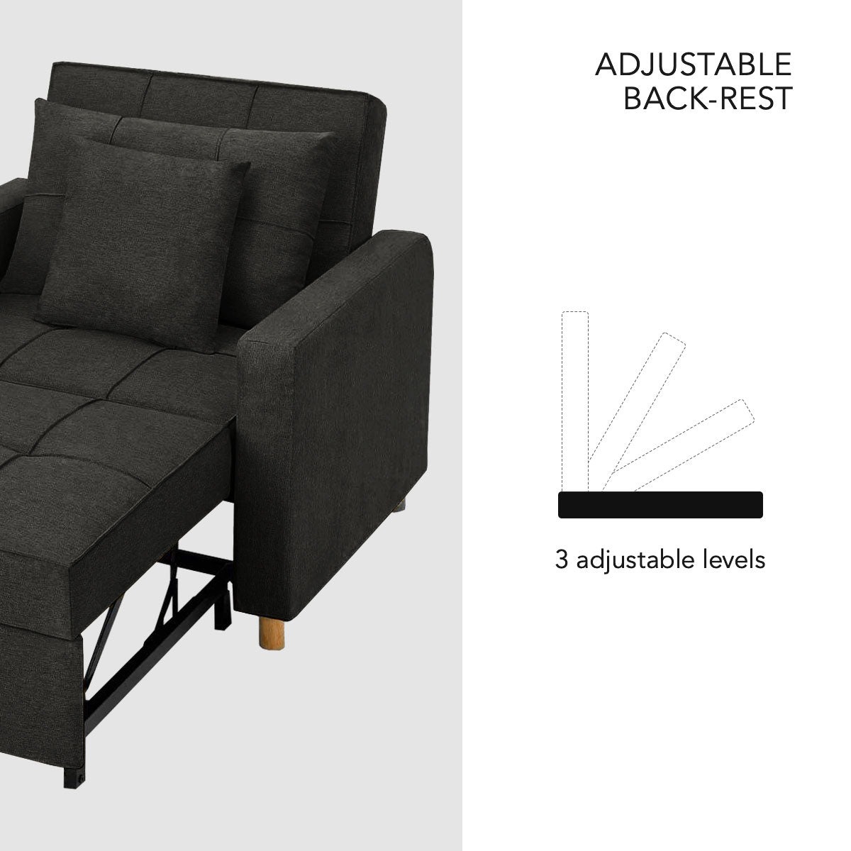Werfo Derby Convertible Armchair | Lounger | Bed