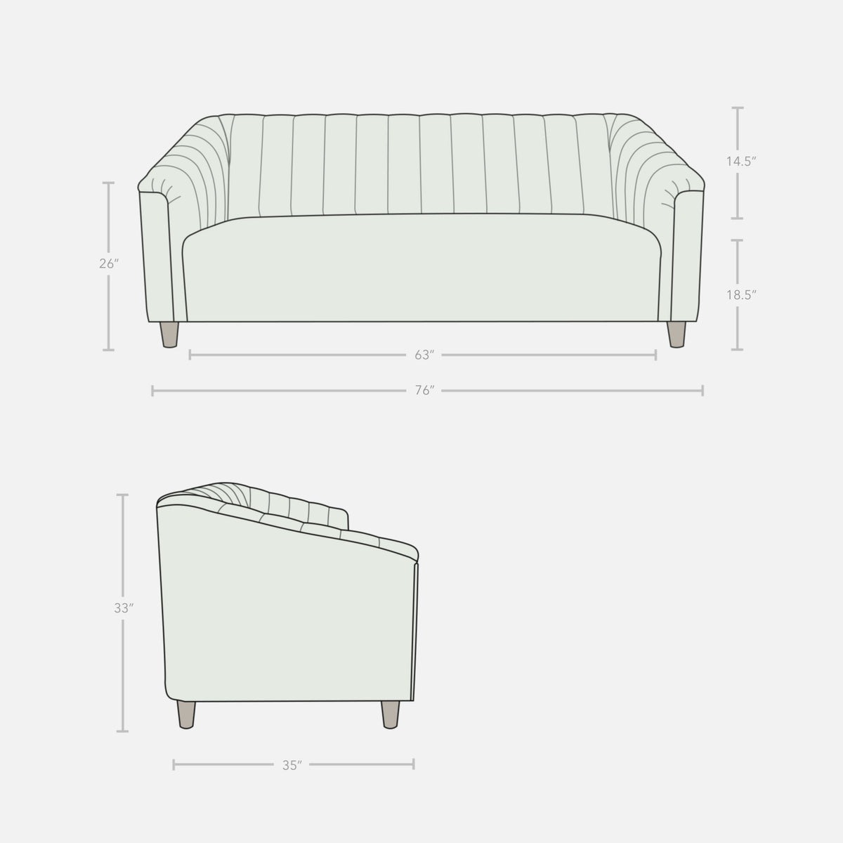 Werfo Kaabel 3 Seater Sofa