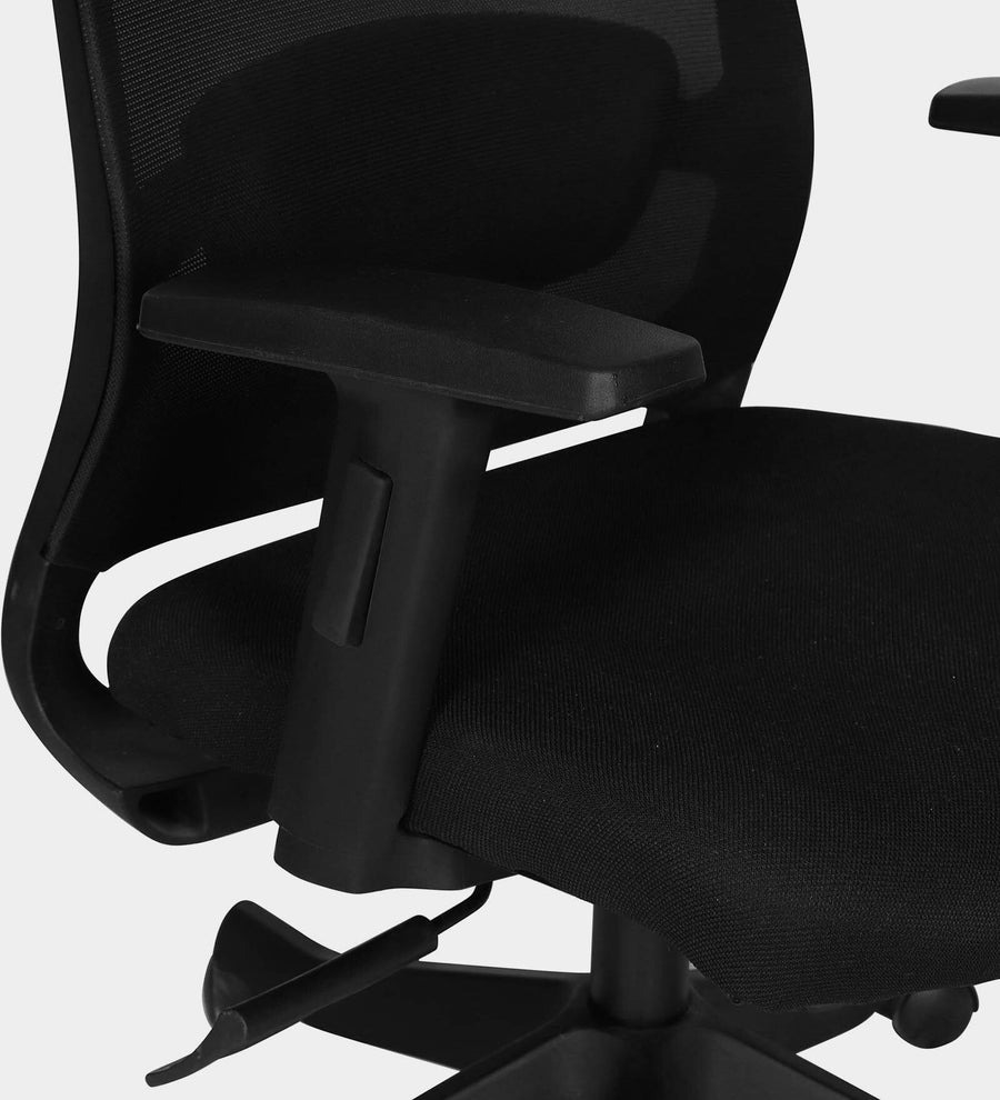 Werfo Orion Breathable Mesh Ergonomic Chair in Black Colour with Headrest