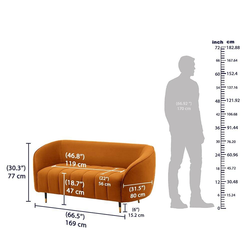 Werfo Peral Sofa Set - (3+2) Seater Amber