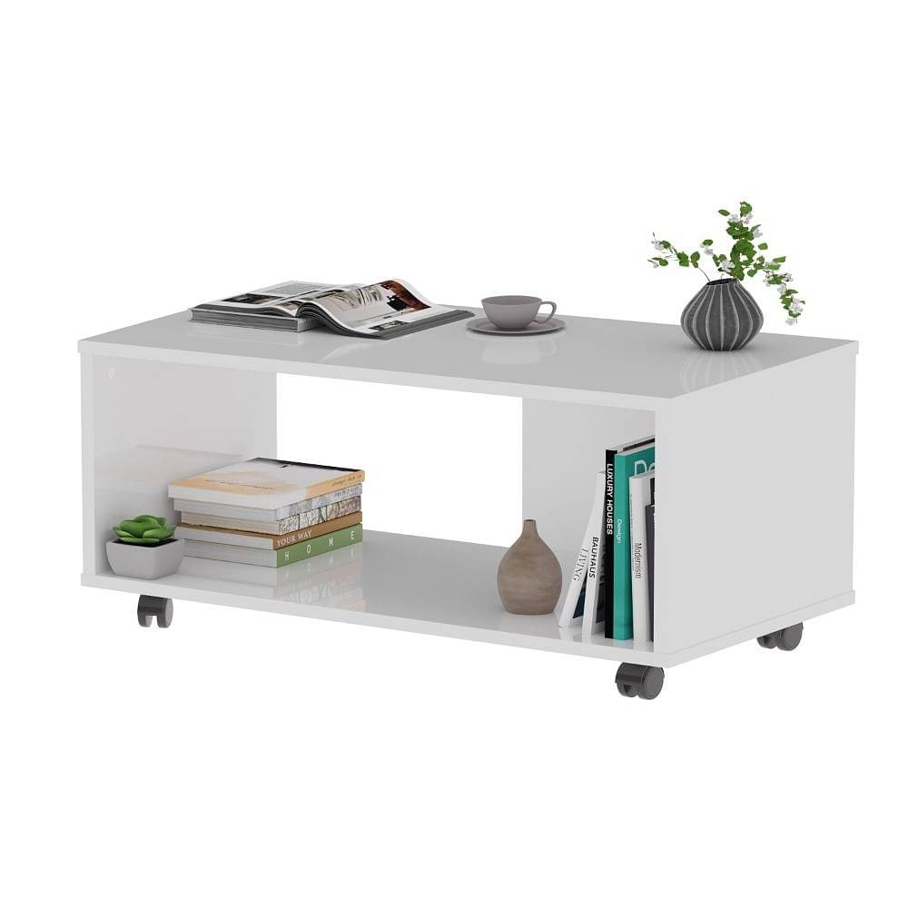 Werfo Leonis Coffee table with wheels - (Frosty White)