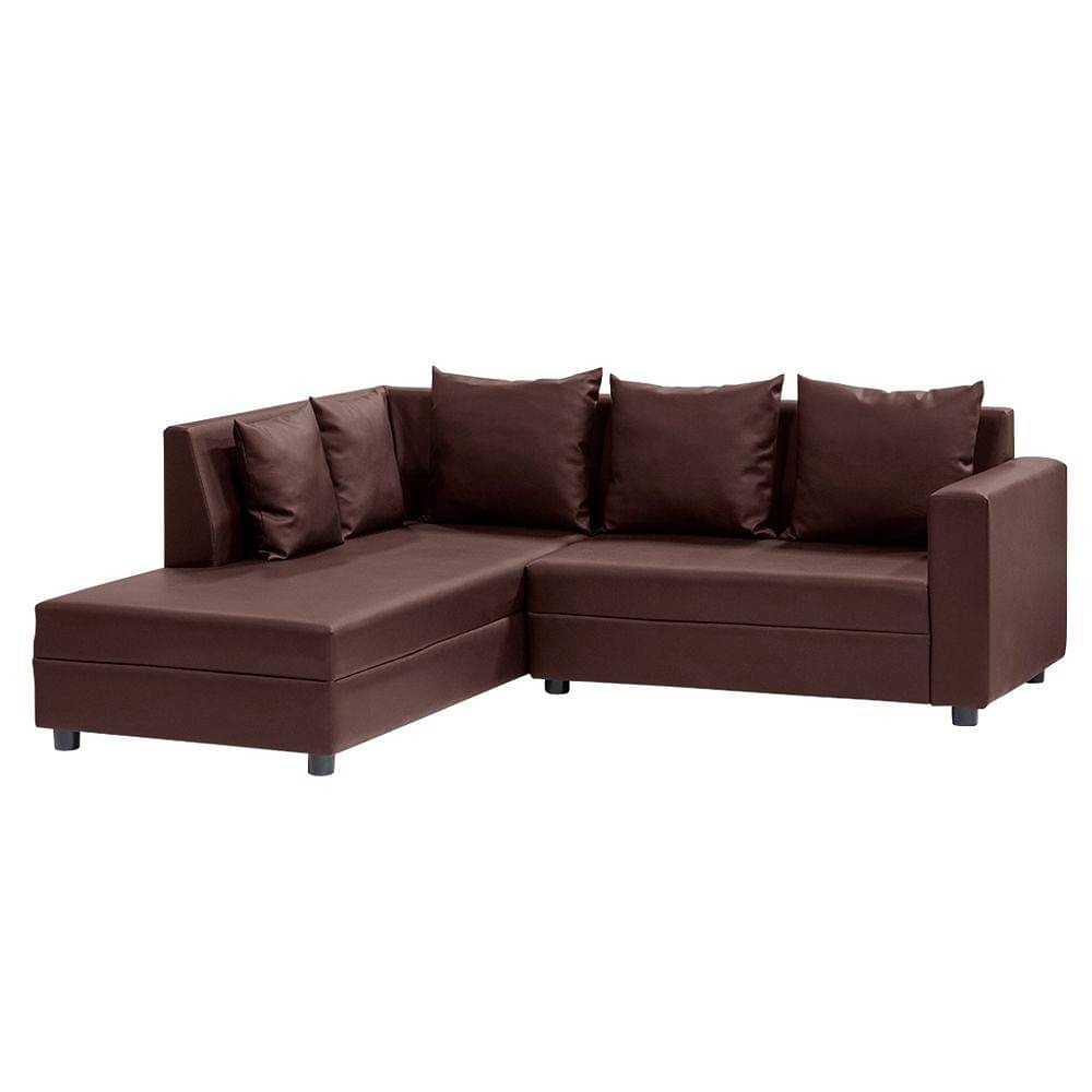 Werfo Skiver L Shape Sofa Set (2 Seater + Left Aligned Chaise)  Dark Fantasy