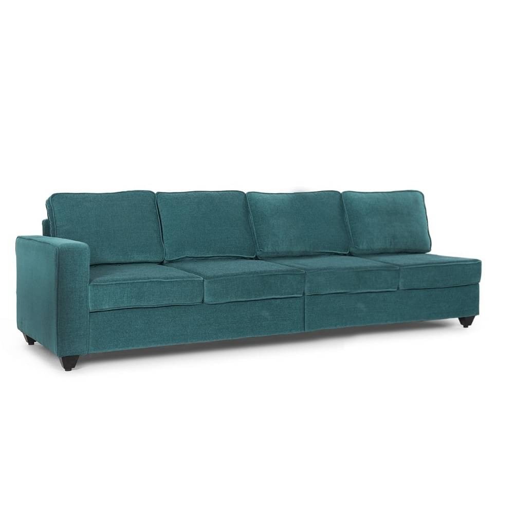 Werfo Napper L Shape Sofa Set (4 Seater + Right Aligned Chaise) Sectional, Without Storage, Set (4 Seater + Right Aligned Chaise), Malibu Green