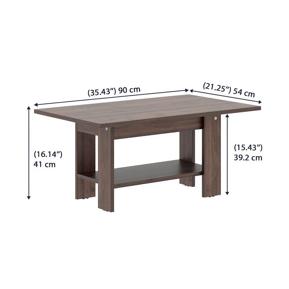 Werfo Brulee Coffee Table - L 89.9cm x W 53.8cm x H 40.8cm