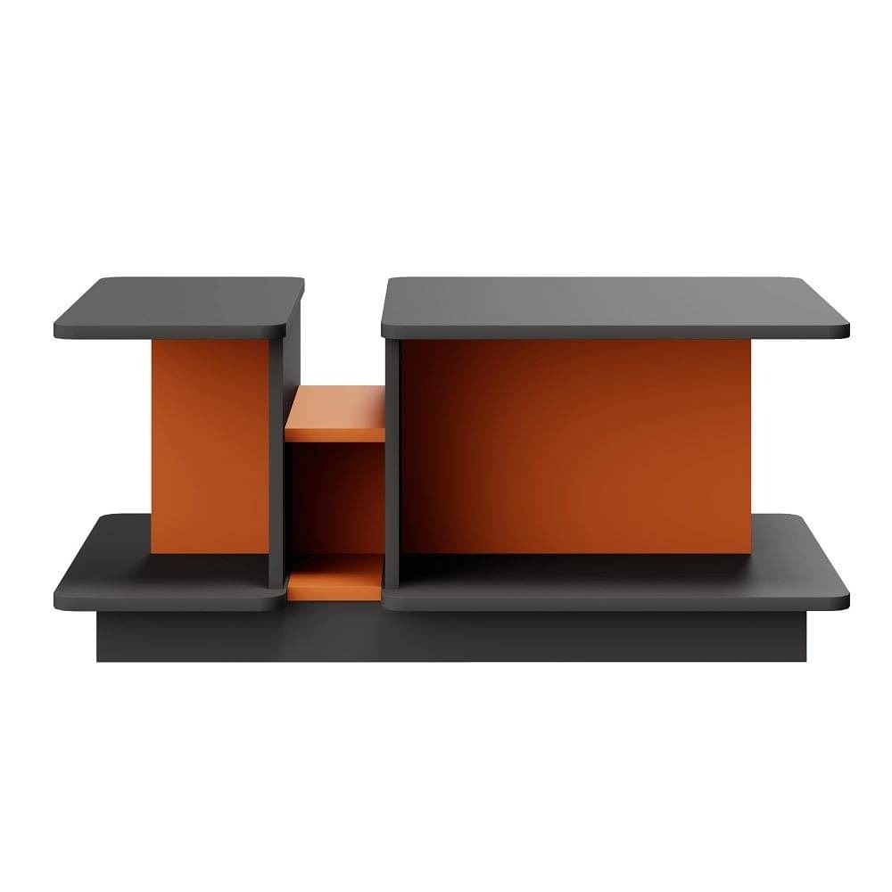 werfo Aberto Coffee Table (Tobasco Red + Slate Grey)