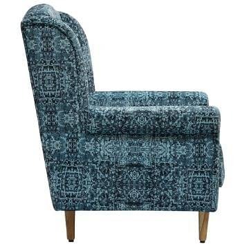 Werfo Tropical Wing Chair - Printed Fabric Clarise - 33.46 x 27.95 x 41