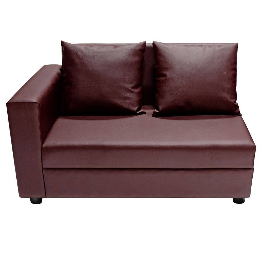 Werfo Skiver L Shape Sofa Set (2 Seater + Right Aligned Chaise) Sangria