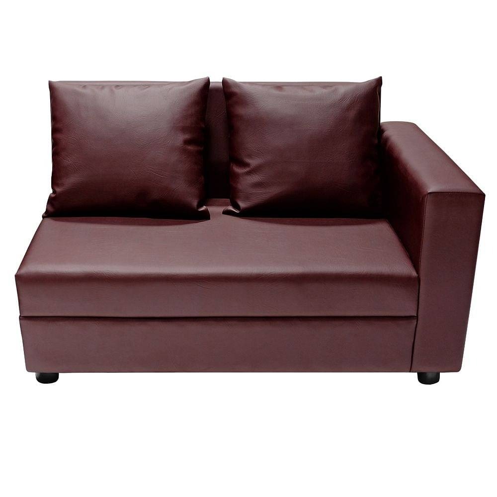 Werfo Skiver L Shape Sofa Set (2 Seater + Left Aligned Chaise) Sangria 