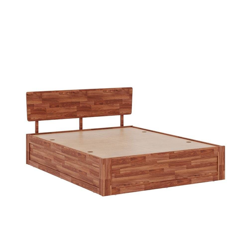 Werfo Ara King Teak Bed With Storage King, 78" x 72", With Storage, Teak Wood, Natural Teak| 1.98m x 1.83m